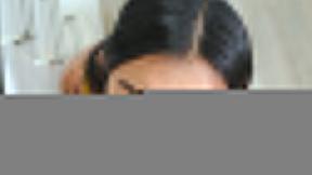 ”18yo asian hottie sucks her rommies huge dick & is ravaged”