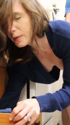 Stepmom gets stuck ....AGAIN (YES!!) Stepson helps   Clip 2