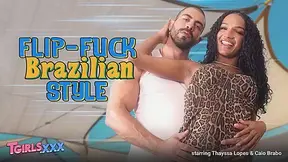 TGIRLS XXX - Brazilian Switch Lovers Go All In With Thaysa