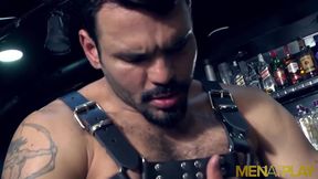 Menatplay dominant Jean Franko anal fucks suited hunk Paco