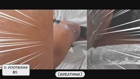 FARTING - Twink Femboy Gaymer Takes 10inch Dildo and Farts on Command.