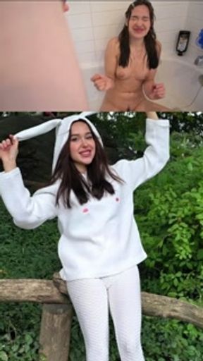 Instagram vs reality for slut Fiona Brandy. Hardcore fucking, gagging, sloppy, pissing on face, bdsm