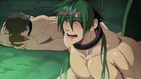 Nagi gets eaten out then wrecked in a raw orc & goblin gangbang