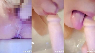 朝からお風呂で挿入&ふぇら