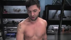 Dominic pacifico in bondage and getting fucked on a machine