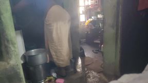 Hot women in bathroom show his body