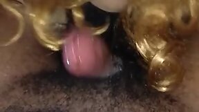 Steamy Interracial Blowjob: Amateur Black Babe & White Partner