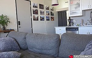 Creepy stepbro spies on his stepsister and her bestfriend