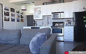 Creepy stepbro spies on his stepsister and her bestfriend