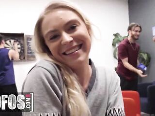 MOFOS - Kinky Chick Krissy Knight Risks Getting Caught During A Very Wild And Quiet Dorm Hookup