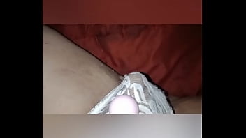 Making my little clit squirt in my white panties