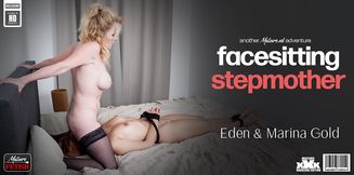 Eden & Marina Gold, a kinky face sitting old and young lesbian sex couple!