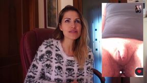 Brunette MILF talks about a very small cock for the webcam