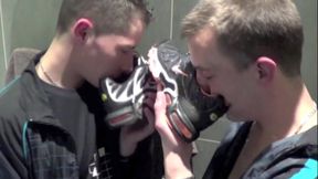 Scally boy fuck in sneakers
