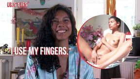 Ersties - Columbian Beauty Caroline Fingers Herself Outdoors