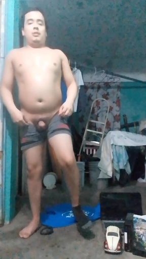 Jesus in boxer pulling his penis #103