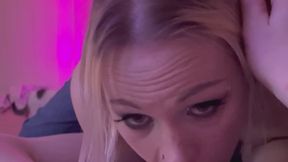 Snowlet chokes on Sienna and looks hot doing it