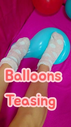 Socks Balloons Teasing