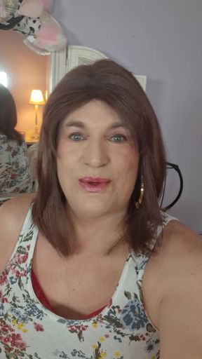 Right Before My Lingerie Show for Stepdaddy and Friends!