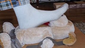 Crushed under your giant feet while sitting on that stuffed dog until I choke