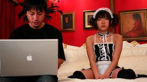 ”Freaky Asian maid getting her vagina drilled”