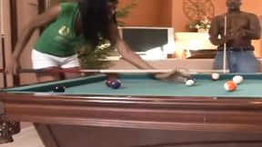 Sexy Ebony Babe Gives a Great BlowJob and Fuck to a Hung Stud