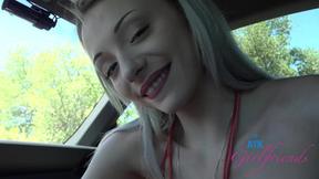 ”Hanging out with satisfying charming blonde sexy girl CeceliaTaylor & getting a blowjob in the car”