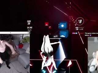 17 MINUTES OF SWEATY E-HOTTY PLAYING BEAT SABER