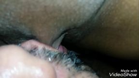 Hotty wifey gets a sloppy blowjob from her hubby in an amateur video