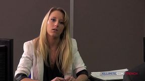 French blond Kelly Pix take it all in the ass