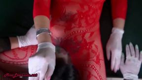 Glove and Toy Fetish my Asian Lady Boy Nymphet destroyed raw sloppy deepthroat