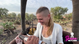 Sammmnextdoor Date Night #05 - Passionate sunrise sex (she swallows) over pyramids in an air balloon