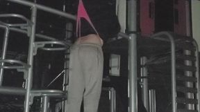 Hanging Panties Wedgie in Public