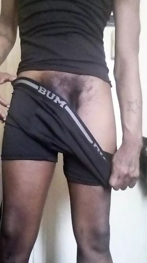 Black Stud Swinging Big Black Massive Mandingo Daddy Black Cock