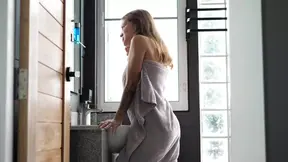 Morning sex in the bathroom after a shower - real homemade ♥️