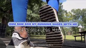 Cum Raw Dog My Running Shoes With Me - Sweaty Sockless Mile Run MP4