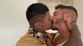 An Indian and a White Guy