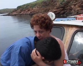 Ahmet and Selma Fuck Outdoors on a Turkish Boat
