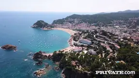 Anastasia Brokelyn gets a taste of black meat out on the waves