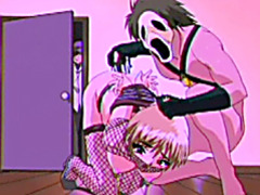 Bondage hentai with bigtits gets dildoed wetpussy