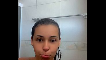 Banho gostoso e bate papo com meus fas