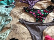 Panty collection as good as it gets and chasity cock ring
