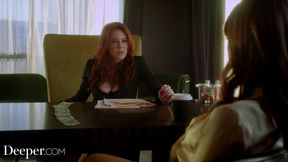 Deeper. Maitland trains secretary Riley to serve her boss