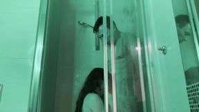 Romantic Long Kiss and Sex When We Take a Shower