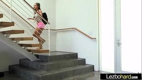 Lesbians (Cadence Lux &amp_ Abigail Mac) Play On Cam With Their Hot Bodies clip-06