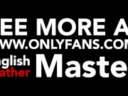 Leather Master dominates slave with leather gloves. PREVIEW of 16 minutes of GOM and gagging