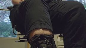 Silent Black Boot Try On