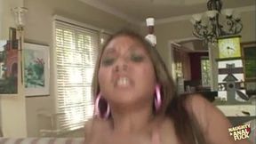 Asian Cutie Keeani Lei Wears a Naughty Outfit While Getting Her Tush Creampied with Passion