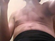 Me Vaping Topless A Final Time Before Bed...