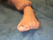 Seamless pantyhose pussy